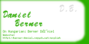 daniel berner business card